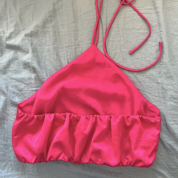 2 for 30)Pink satin cami in size extra small - Picture 2 of 8